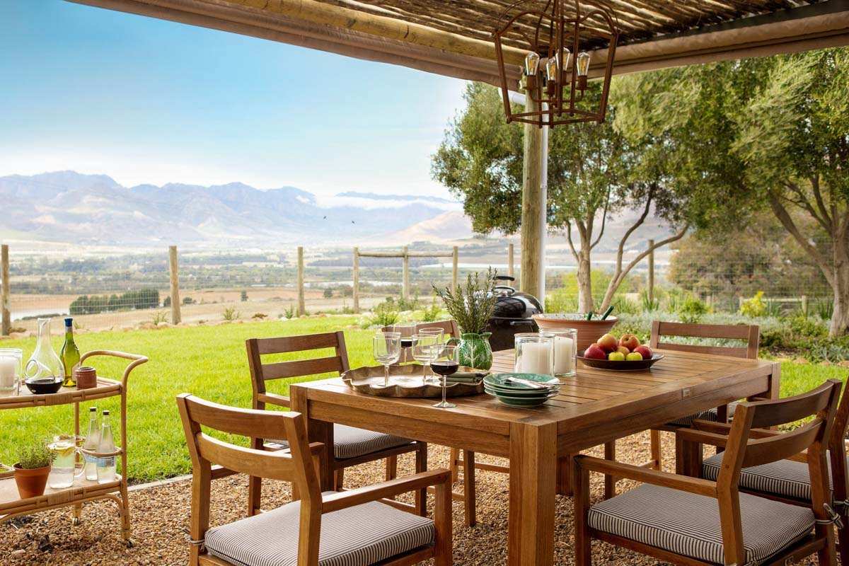 Boschendal Cow Shed Cottage Patio 
